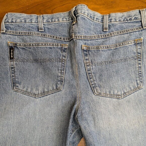 Cinch Black Label Jeans Mens 38x32 Blue Denim Light Wash Western Cowboy Loose - Picture 11 of 15